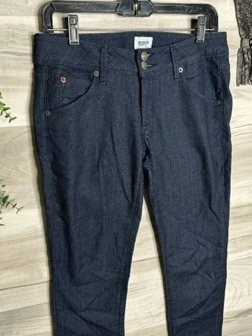Hudson Womens Blue Collin Flap Skinny Knit Jeans Jegging Pants Size 27 - Picture 4 of 7